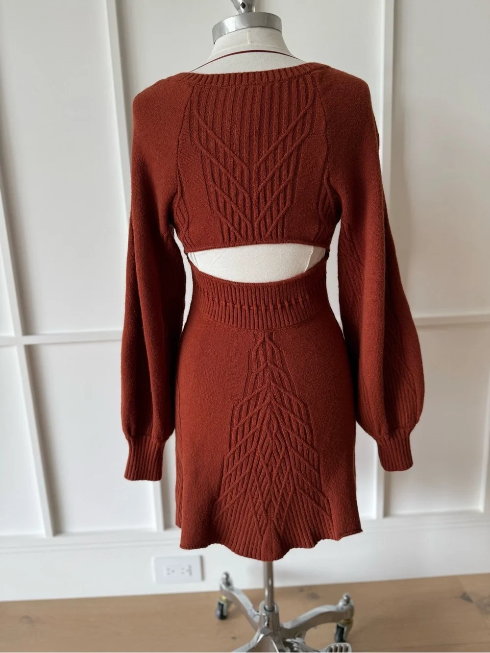 FREE PEOPLE Emmaline Mini Dress in Cinnamon